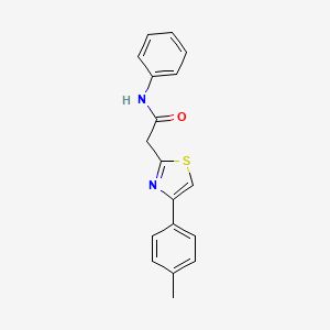 molecular formula C18H16N2OS B5809461 2-[4-(4-methylphenyl)-1,3-thiazol-2-yl]-N-phenylacetamide 