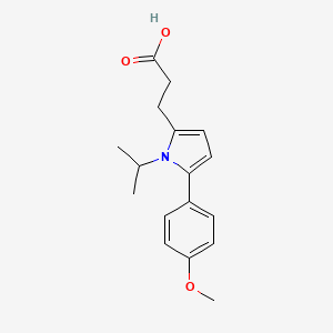 molecular formula C17H21NO3 B5809470 3-[1-isopropyl-5-(4-methoxyphenyl)-1H-pyrrol-2-yl]propanoic acid 