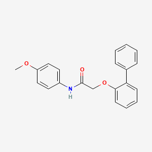 molecular formula C21H19NO3 B5809516 2-(2-biphenylyloxy)-N-(4-methoxyphenyl)acetamide 