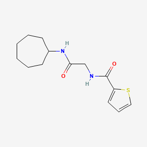 molecular formula C14H20N2O2S B5809519 N-[2-(cycloheptylamino)-2-oxoethyl]-2-thiophenecarboxamide 