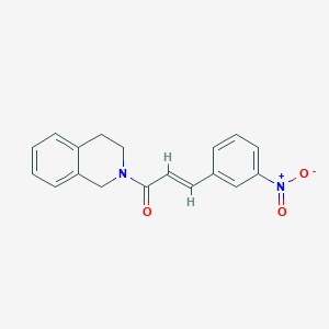molecular formula C18H16N2O3 B5809540 2-[3-(3-nitrophenyl)acryloyl]-1,2,3,4-tetrahydroisoquinoline 