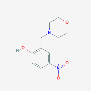 molecular formula C11H14N2O4 B5809554 2-(4-吗啉基甲基)-4-硝基苯酚 