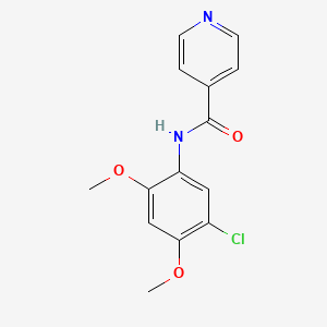 molecular formula C14H13ClN2O3 B5809559 N-(5-chloro-2,4-dimethoxyphenyl)isonicotinamide 