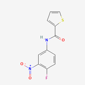 molecular formula C11H7FN2O3S B5809561 N-(4-fluoro-3-nitrophenyl)-2-thiophenecarboxamide 