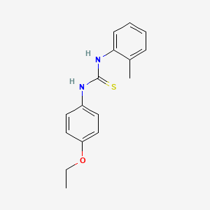 molecular formula C16H18N2OS B5809643 N-(4-ethoxyphenyl)-N'-(2-methylphenyl)thiourea 