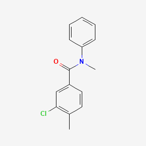 molecular formula C15H14ClNO B5809657 3-chloro-N,4-dimethyl-N-phenylbenzamide 