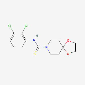 molecular formula C14H16Cl2N2O2S B5809682 N-(2,3-dichlorophenyl)-1,4-dioxa-8-azaspiro[4.5]decane-8-carbothioamide 
