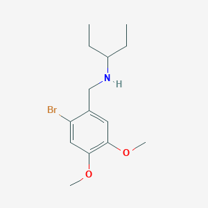 molecular formula C14H22BrNO2 B5809710 (2-bromo-4,5-dimethoxybenzyl)(1-ethylpropyl)amine 