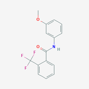molecular formula C15H12F3NO2 B5809745 N-(3-methoxyphenyl)-2-(trifluoromethyl)benzamide CAS No. 68658-76-4