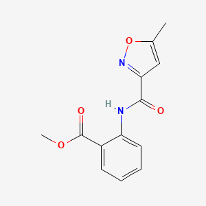 molecular formula C13H12N2O4 B5809766 methyl 2-{[(5-methyl-3-isoxazolyl)carbonyl]amino}benzoate 