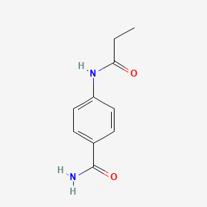molecular formula C10H12N2O2 B5809771 4-(propionylamino)benzamide 