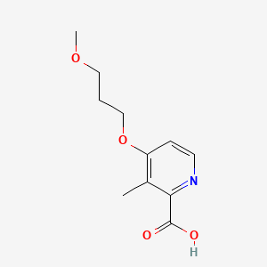 B580981 4-(3-Methoxypropoxy)-3-methylpicolinic acid CAS No. 1163685-31-1