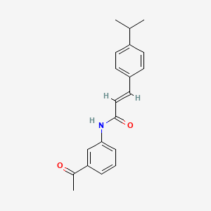 molecular formula C20H21NO2 B5809810 N-(3-acetylphenyl)-3-(4-isopropylphenyl)acrylamide 