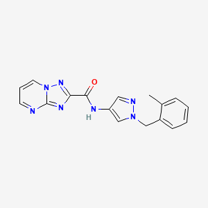 molecular formula C17H15N7O B5809831 N-[1-(2-methylbenzyl)-1H-pyrazol-4-yl][1,2,4]triazolo[1,5-a]pyrimidine-2-carboxamide 