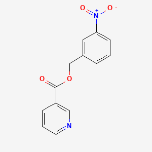 molecular formula C13H10N2O4 B5809846 3-nitrobenzyl nicotinate 