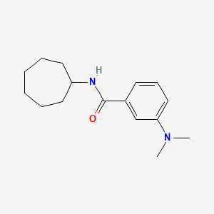 molecular formula C16H24N2O B5809856 N-cycloheptyl-3-(dimethylamino)benzamide 