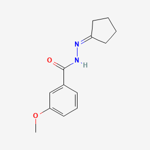 molecular formula C13H16N2O2 B5809868 N'-cyclopentylidene-3-methoxybenzohydrazide 