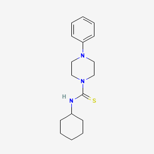 molecular formula C17H25N3S B5809874 N-cyclohexyl-4-phenyl-1-piperazinecarbothioamide 