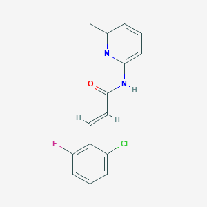 molecular formula C15H12ClFN2O B5809876 3-(2-chloro-6-fluorophenyl)-N-(6-methyl-2-pyridinyl)acrylamide 