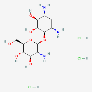 molecular formula C12H28Cl3N3O7 B580988 帕罗明三盐酸盐 CAS No. 18685-97-7