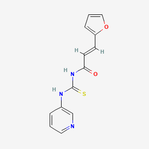 molecular formula C13H11N3O2S B5809887 3-(2-furyl)-N-[(3-pyridinylamino)carbonothioyl]acrylamide 