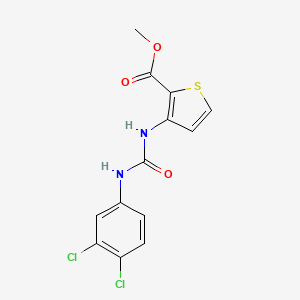 molecular formula C13H10Cl2N2O3S B5809921 methyl 3-({[(3,4-dichlorophenyl)amino]carbonyl}amino)-2-thiophenecarboxylate 
