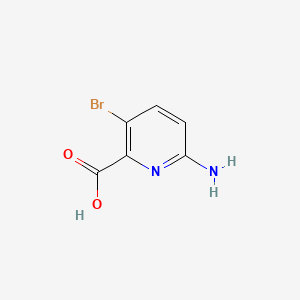 molecular formula C6H5BrN2O2 B580994 6-Amino-3-bromopicolinic acid CAS No. 1033201-61-4