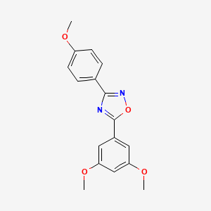 molecular formula C17H16N2O4 B5809946 5-(3,5-dimethoxyphenyl)-3-(4-methoxyphenyl)-1,2,4-oxadiazole 