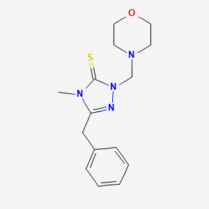 molecular formula C15H20N4OS B5809971 5-benzyl-4-methyl-2-(4-morpholinylmethyl)-2,4-dihydro-3H-1,2,4-triazole-3-thione 