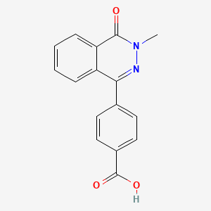 molecular formula C16H12N2O3 B5809981 4-(3-methyl-4-oxo-3,4-dihydro-1-phthalazinyl)benzoic acid 