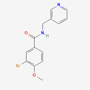 3-bromo-4-methoxy-N-(3-pyridinylmethyl)benzamide