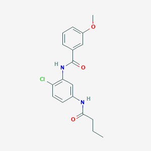 molecular formula C18H19ClN2O3 B5809992 N-[5-(butyrylamino)-2-chlorophenyl]-3-methoxybenzamide 