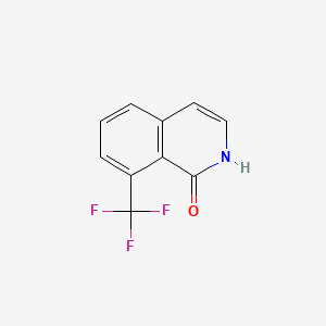 molecular formula C10H6F3NO B581000 8-(Trifluoromethyl)isoquinolin-1-OL CAS No. 1357945-74-4