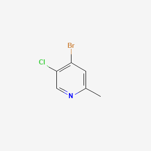 molecular formula C6H5BrClN B581002 4-Bromo-5-chloro-2-methylpyridine CAS No. 1211529-34-8