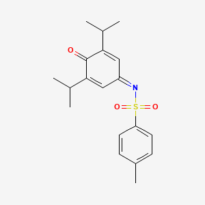 molecular formula C19H23NO3S B5810034 N-(3,5-diisopropyl-4-oxo-2,5-cyclohexadien-1-ylidene)-4-methylbenzenesulfonamide 