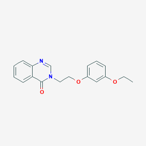 molecular formula C18H18N2O3 B5810040 3-[2-(3-ethoxyphenoxy)ethyl]-4(3H)-quinazolinone 