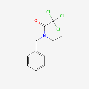 molecular formula C11H12Cl3NO B5810048 N-benzyl-2,2,2-trichloro-N-ethylacetamide 