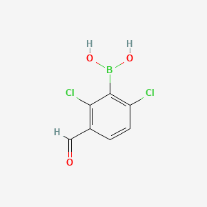 molecular formula C7H5BCl2O3 B581006 2,6-Dichloro-3-formylphenylboronic acid CAS No. 1218790-87-4