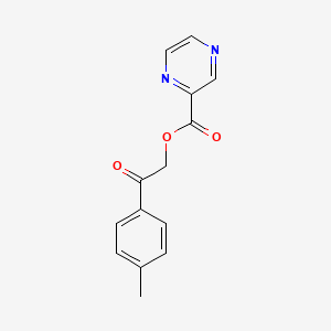 molecular formula C14H12N2O3 B5810092 2-(4-methylphenyl)-2-oxoethyl 2-pyrazinecarboxylate 