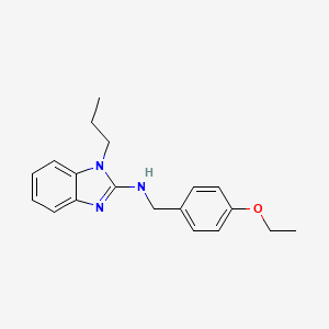 molecular formula C19H23N3O B5810098 N-(4-ethoxybenzyl)-1-propyl-1H-benzimidazol-2-amine 