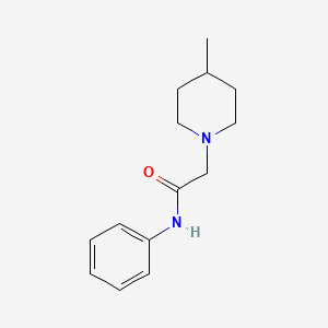 molecular formula C14H20N2O B5810117 2-(4-methyl-1-piperidinyl)-N-phenylacetamide 