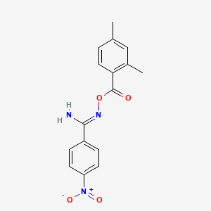 molecular formula C16H15N3O4 B5810129 N'-[(2,4-dimethylbenzoyl)oxy]-4-nitrobenzenecarboximidamide 