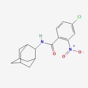 molecular formula C17H19ClN2O3 B5810139 N-2-adamantyl-4-chloro-2-nitrobenzamide 