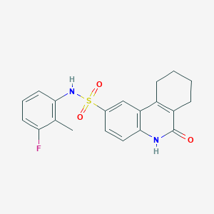 N-(3-fluoro-2-methylphenyl)-6-oxo-5,6,7,8,9,10-hexahydrophenanthridine-2-sulfonamide