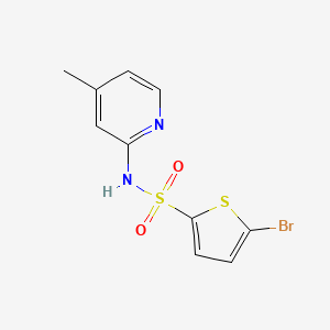 molecular formula C10H9BrN2O2S2 B5810203 5-bromo-N-(4-methyl-2-pyridinyl)-2-thiophenesulfonamide 