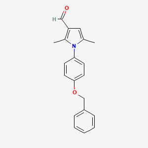 1-[4-(benzyloxy)phenyl]-2,5-dimethyl-1H-pyrrole-3-carbaldehyde