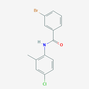 molecular formula C14H11BrClNO B5810231 3-bromo-N-(4-chloro-2-methylphenyl)benzamide 