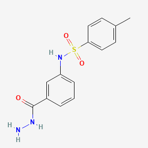 molecular formula C14H15N3O3S B5810248 N-[3-(hydrazinocarbonyl)phenyl]-4-methylbenzenesulfonamide 