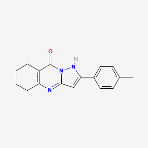 molecular formula C17H17N3O B5810256 2-(4-methylphenyl)-5,6,7,8-tetrahydropyrazolo[5,1-b]quinazolin-9-ol 
