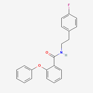 molecular formula C21H18FNO2 B5810297 N-[2-(4-fluorophenyl)ethyl]-2-phenoxybenzamide 